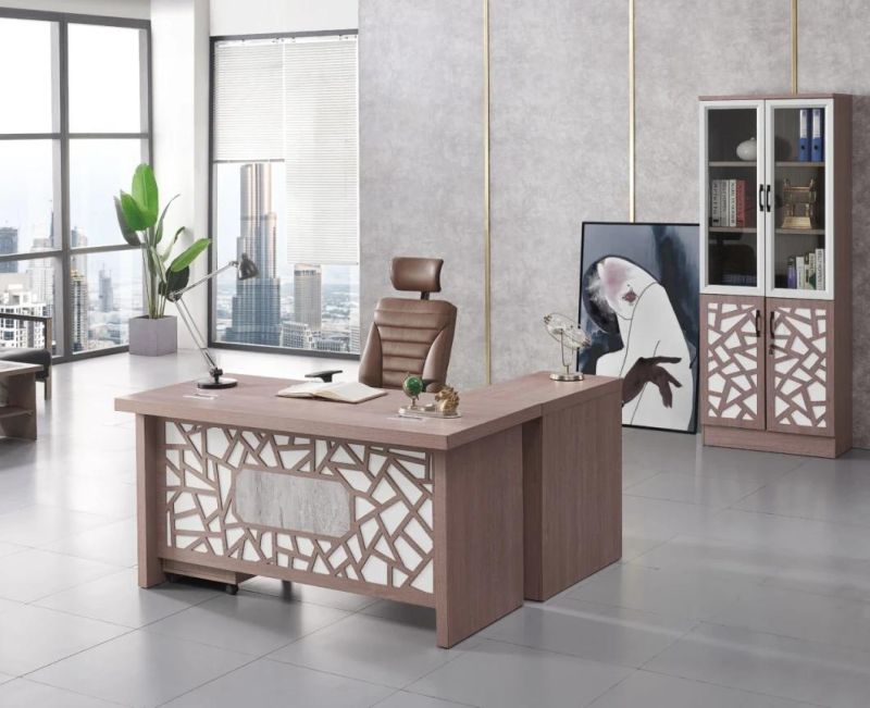 Hot Sale Modern Design MDF Luxury Wooden 2 Doors Bookcase Office File Cabinet