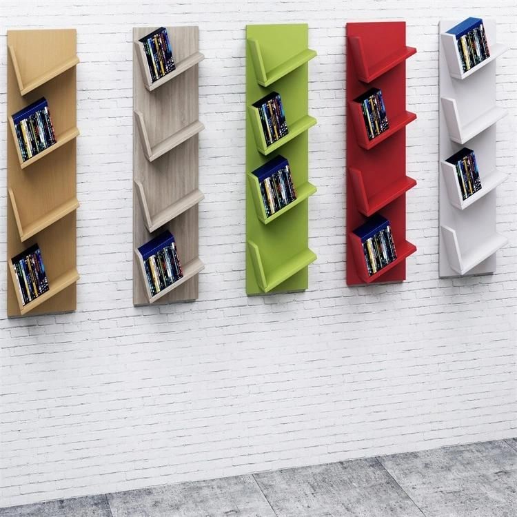 Modern Creative Wooden Bookshelf on The Wall