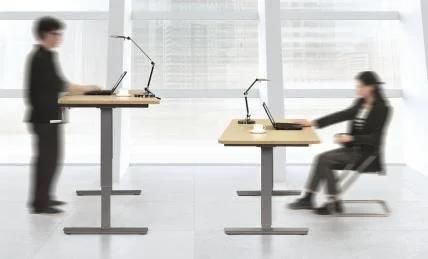 Electric Dual Motors Adjustable Home Furniture Wooden Desk Height Standing Office Desk