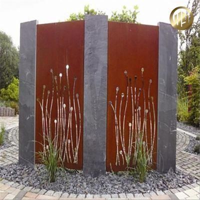 Garden Combination Metal Corten Steel Decorative Screen