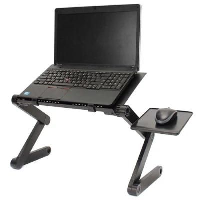 Custom Aluminium MDF Folding Portable Laptop Table Adjustable Bed Notebook Computer Laptop Table