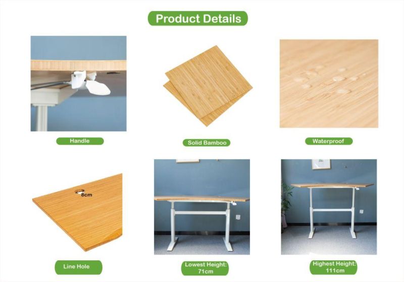 Hot Selling Height Adjustable Desk Table, Corner Desk for Home Office