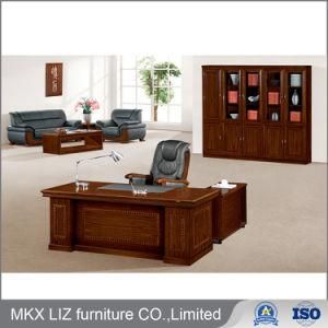 Wholesale Office Furniture Wood Veneer MDF L Shape Executive Table (D8818)