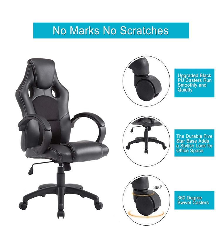 (AGATHA-A) China Factory Comfortable PU Leather and Mesh Cover Office Racing Chair