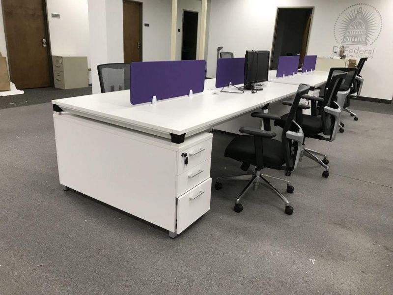 Fashion Simple Office Workstation Design Desk Cubicle Work Table Cluster Workstations