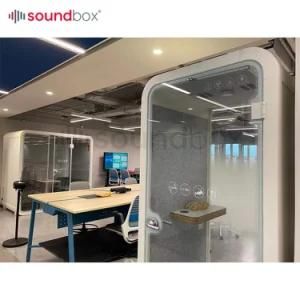 Indoor Outdoor 4 Seat OEM Prefab Houses Customize Soundproof Booth Garden Pod Office Booth