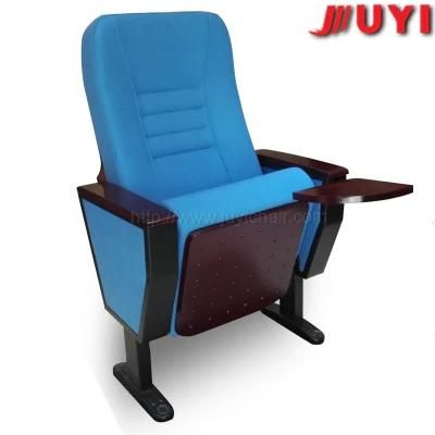 Jy-998m Fabric Price Wooden Folding Chair Matel Leg Wooden Armrest Wite Pads Conference Chair