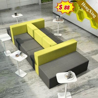 Modern Chinese Europe Style Living Room Public Furniture Chair L Shaped Modular Fabric Corner Sofas Set