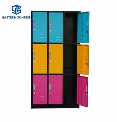 Wholesale Colorful Steel High Quality 9 Door Metal Locker