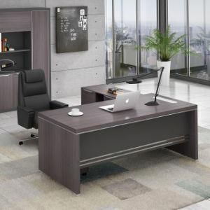Italian Style Used Big Lots Pictures of L Shape Wooden Melamine Executive Office CEO Computer Desk Table Design with Bookshelf