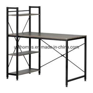 Writing Desk Industrial Office Computer Desk, Gaming Desk with Sturdy Metal Frame, Simple Study Table Workstation for Home Office