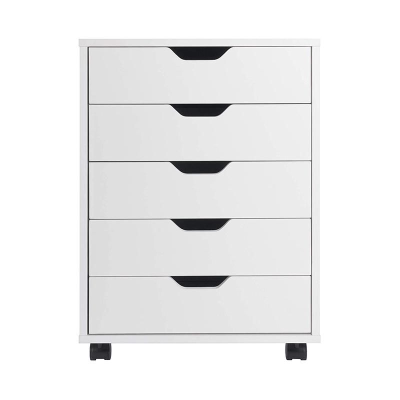 White Simple Office Storage Cabinet Customized Removable File Cabinet