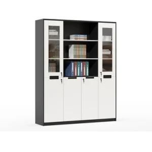 Wooden Antique Cupboard with Showcase Designs Filing Cabinet