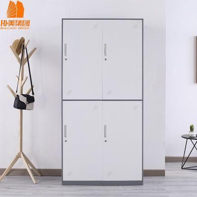 Wardrobe Closet Cabinet 4 Door Steel Bedroom Wardrobe