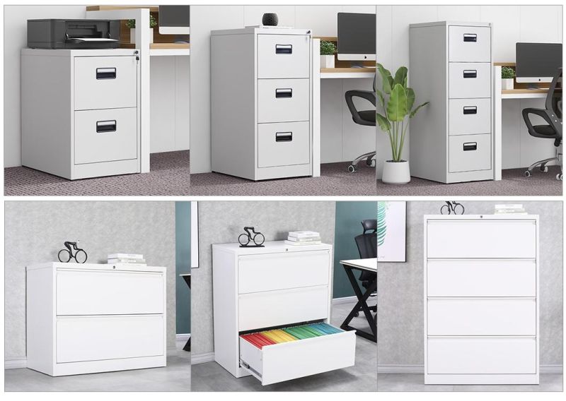Office Metal Cabinet Supplier Vertical Filing Cabinet 4 Drawers in Stock