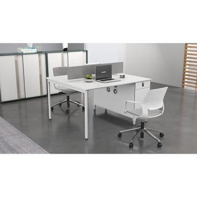 High Quality Modern Office Desk White Two Person Office Workstations