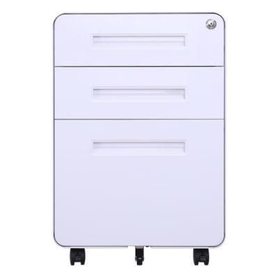 Office Furniture Industry 3 Drawer Mobile Pedestal Filing Cabinet