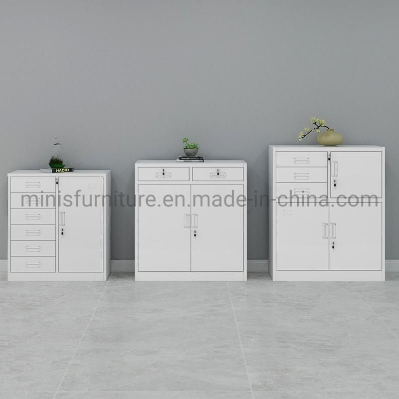 (M-FCA) High Metal Steel/Iron File Storage Cabinets with Glasses for Office/School/Hospital Furniture