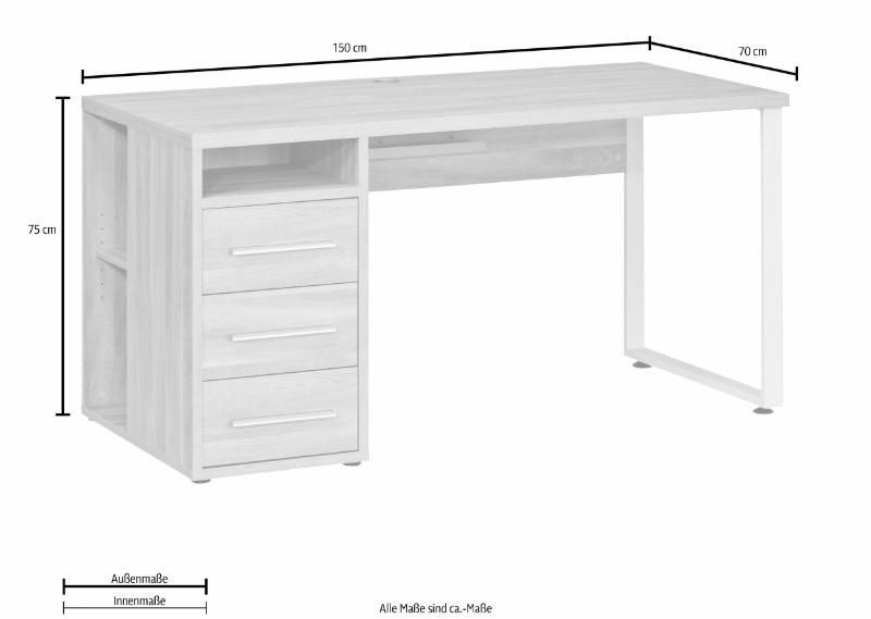 Wholesale Wood Desktop Computer Desk with High Quality