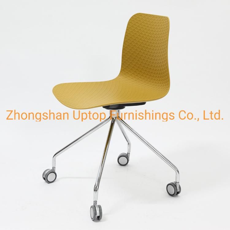 Modern Seminar Conference Plastic Training Chair with Casters (SP-UC527)