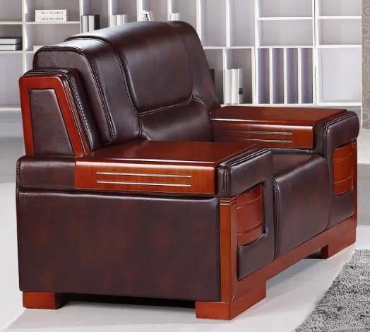 Factory Supply Chocolate Brown Comfortable Sofa PU Leather Furniture