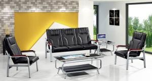 Metal Leg PU Cushion Hotel Office Sofa