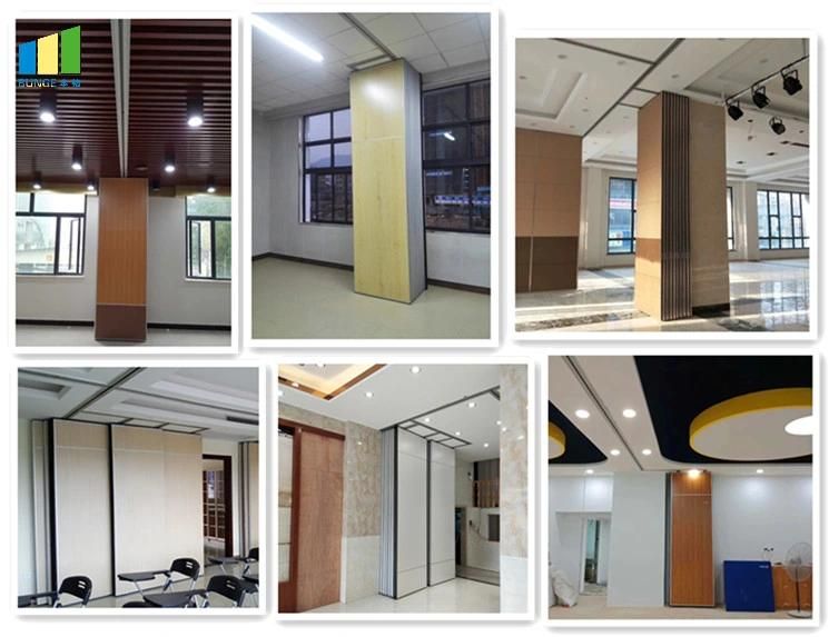 Ballroom Sound Proof Folding Partitions Movable Wooden Partition Wall