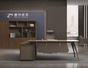 Factory Custom Modern Wooden Office Furniture L Shaped Table Executive Desk