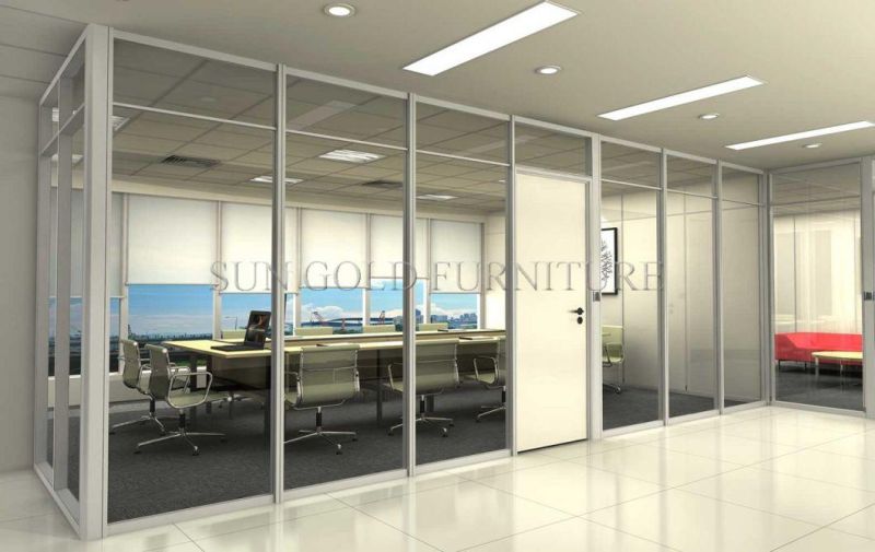 Modern Muebles Office Glass Sound Proof Partitions Wall Prices (SZ-WST783)