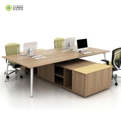 High Quality Straight Style Office Workstation 4 Peorson Modern Office Workstation