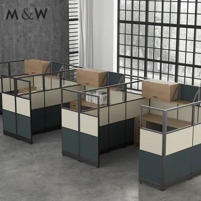 Factory Aluminium Table Desk Design Side Room Wooden Partitions Cubicles Modular Workstation Office Cubicle