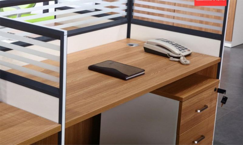Modular Office Glass Cubicle Partitions Wooden Melamine Used Office Desks and Workstations for Sale