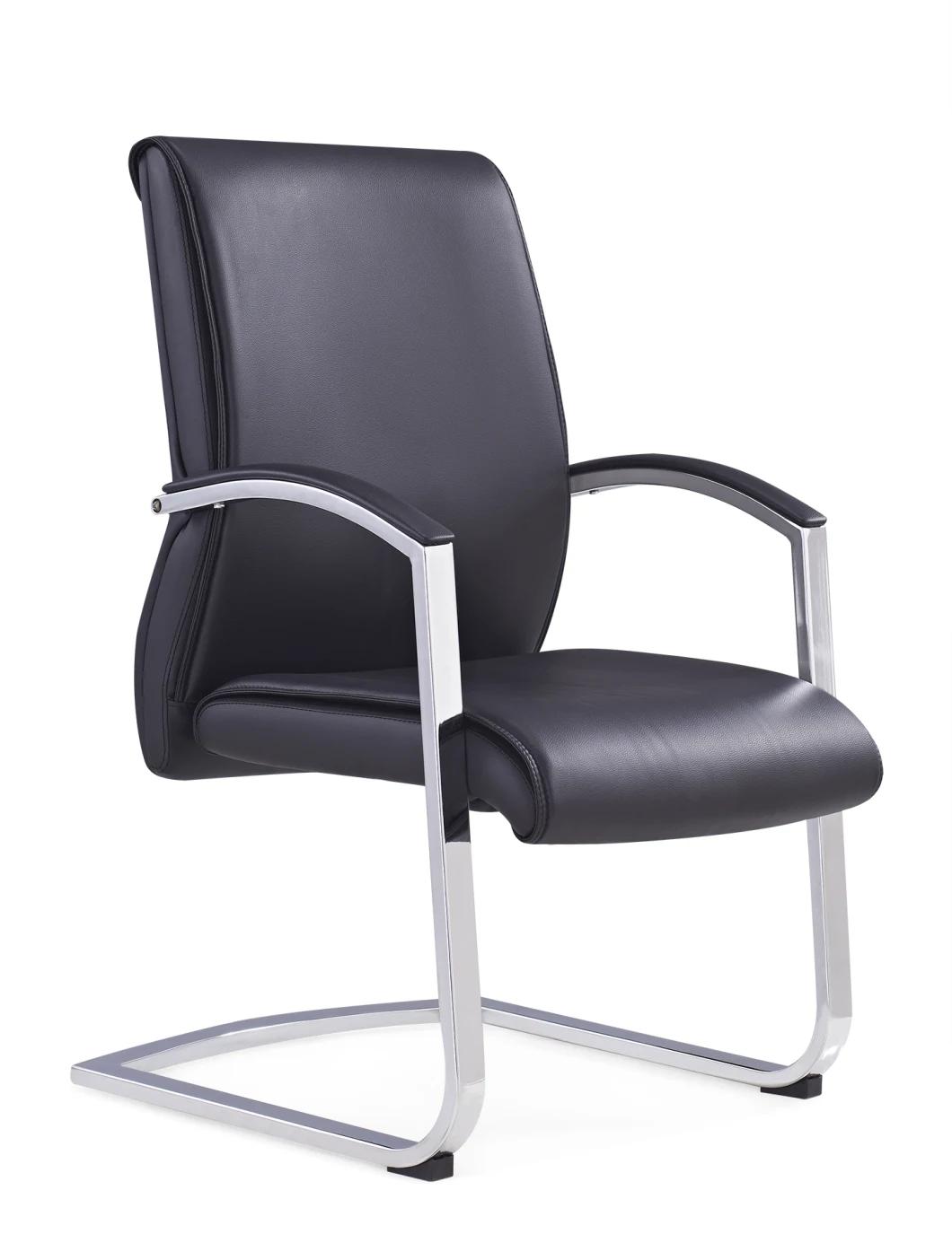 High Quality Wear-Resistance Genuine Leather Office Chairs Armrest Chairs