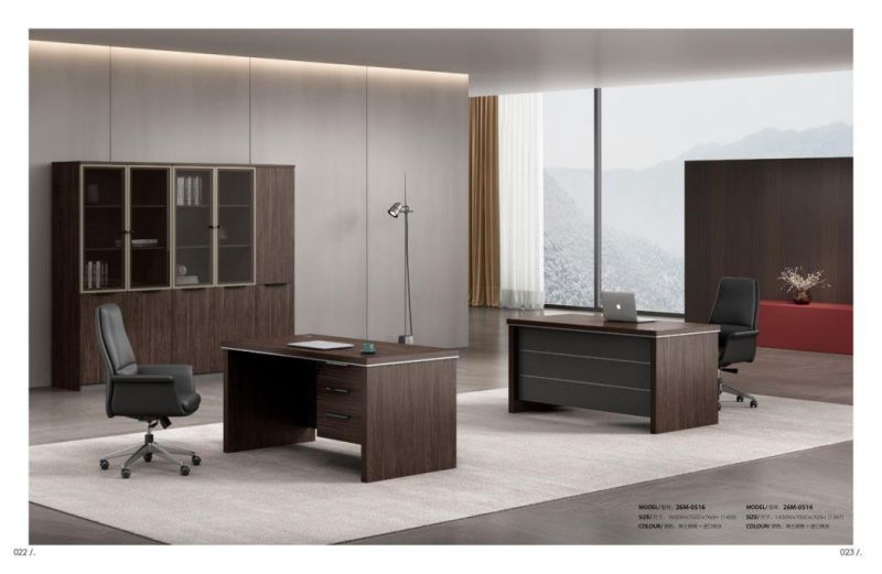 Luxury Chinese Modern Boss Director Wooden Executive Office Table