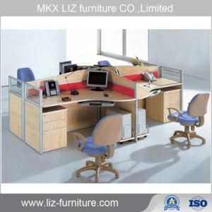 Simple Design Office Cubicle Partition with Glass Partition 2055