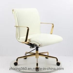 Gold Plating High-End Boss Chair, MID-Shift Rotating Chair Factory Direct Selling