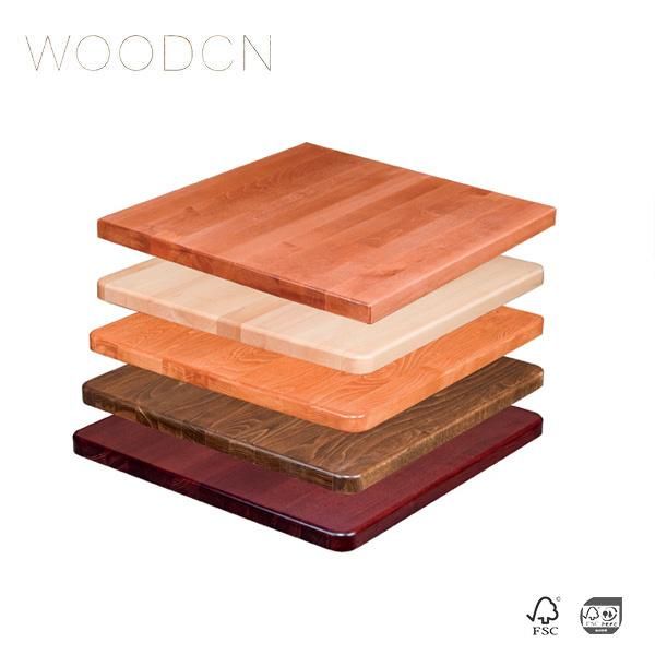 Beech Wood Edge Glued Style Tea Table Top