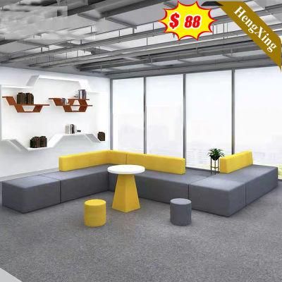 Italian Design Villa Public Furniture Living Room Chair Leather Fabric Sofa Set
