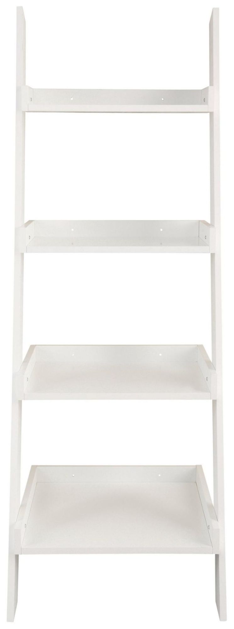 European Wall Ladder Wood Bookshelf with 4 Tiers for Kid