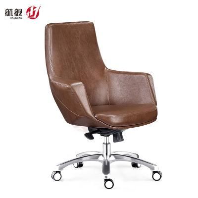 Wholesale Leather MID Back Office Furniture Swivel Ergonomic Office Chair