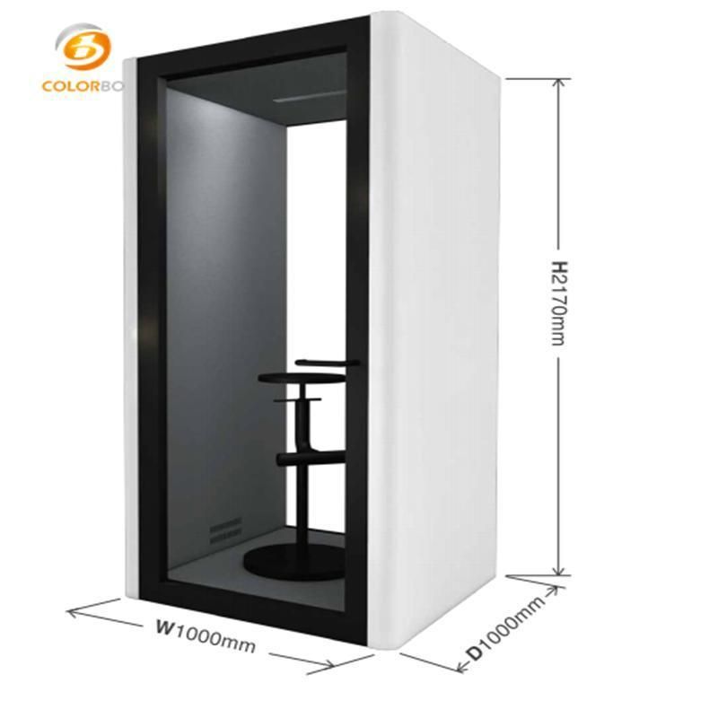 Soundproof Office Privacy Space Meeting Zone Acoustic Phone Pod For Workplace