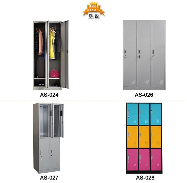 Factory Direct Cheap 6 Doors Steel Cabinet with Stand