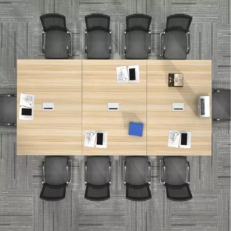 Office Furniture Wooden Meeting Tables Office Conference Boardroom Desks Table Tops with Socket