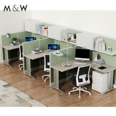 Modern Office Furniture Design Panel System Dividers Aluminum Partitions Office Cubicle Table Workstation