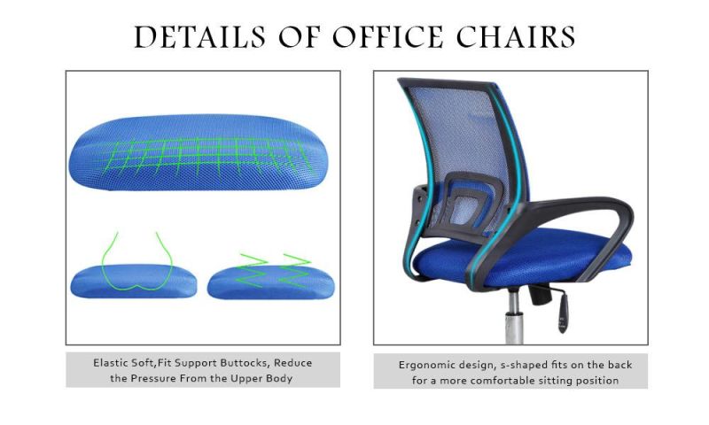 Height Adjustable Rotating Visitor Swivel Ergonimic Stainless Steel Leather Executive Mesh Office Chair with Armrests for Conference Meeting Training Event