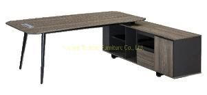 Curve Desktop Melamine Executive Office Furniture Manager Desk