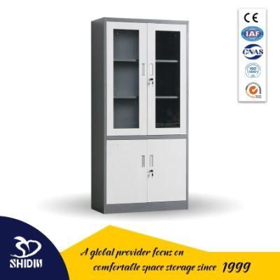 Top Glass Door Clear View Four Door Office File Cabinet