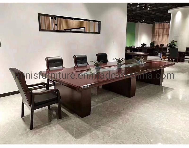 (M-CT335) Commercial Office Furniture Cofference Table with Leather on Top