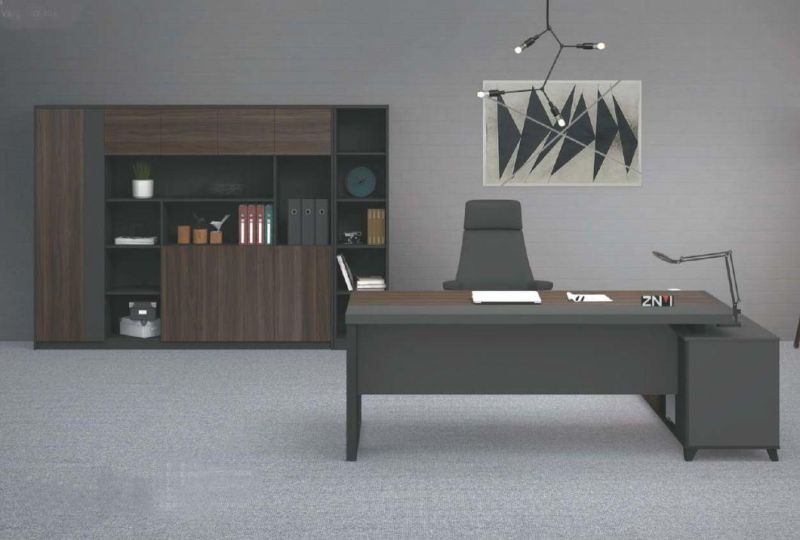 Modern Office Executive Melamine L Shape Computer Desk with Cheap Price (SZ-ODR416)