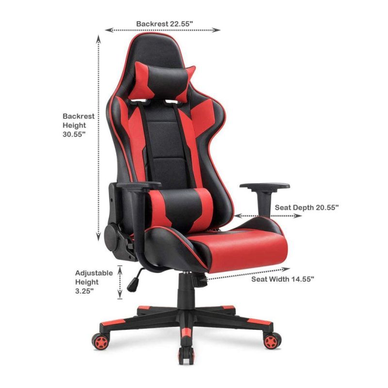 Office Furniture Leather Gamer Stitching Lol Racing Gaming Chair